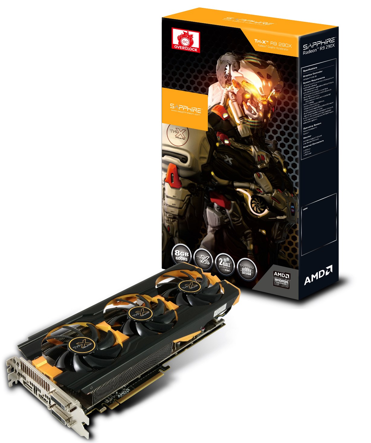 11226-17 R9 290X TRI-X OC 8GBGDDR5 DP HDMI 2DVI PCIE LBC