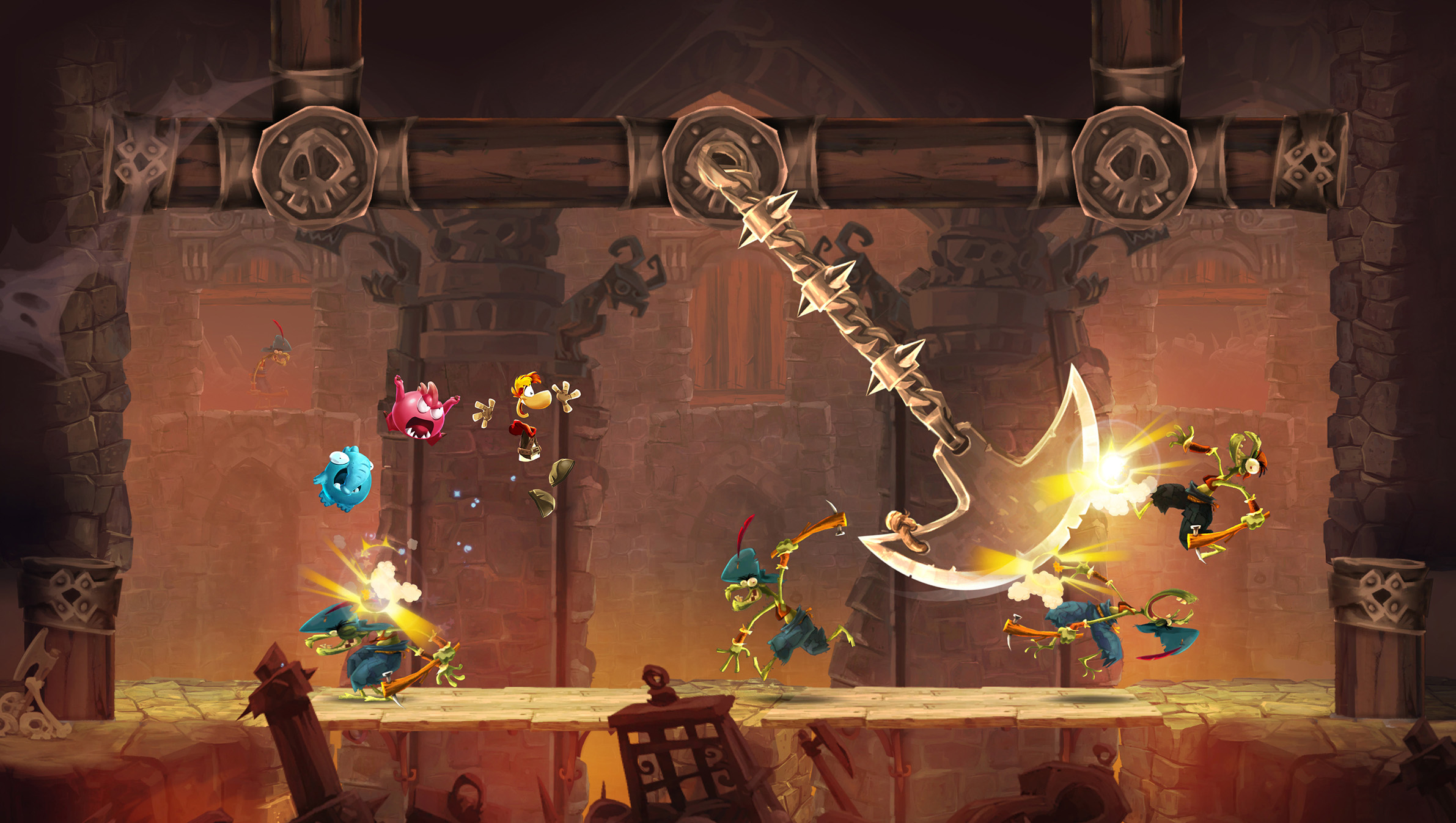 RA Screen Axe Rayman mobile launch